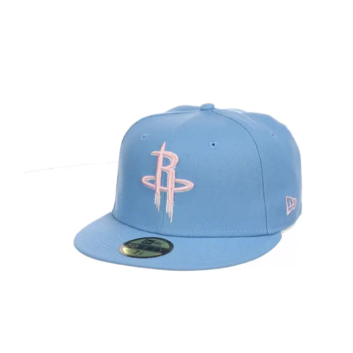 Houston Rockets NBA Houston Cotton Candy 59FIFTY LBL/LBL/PNK