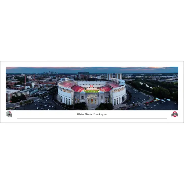 Ohio State Buckeyes OSU13 Le foyer des Buckeyes Pano-Tubed As
