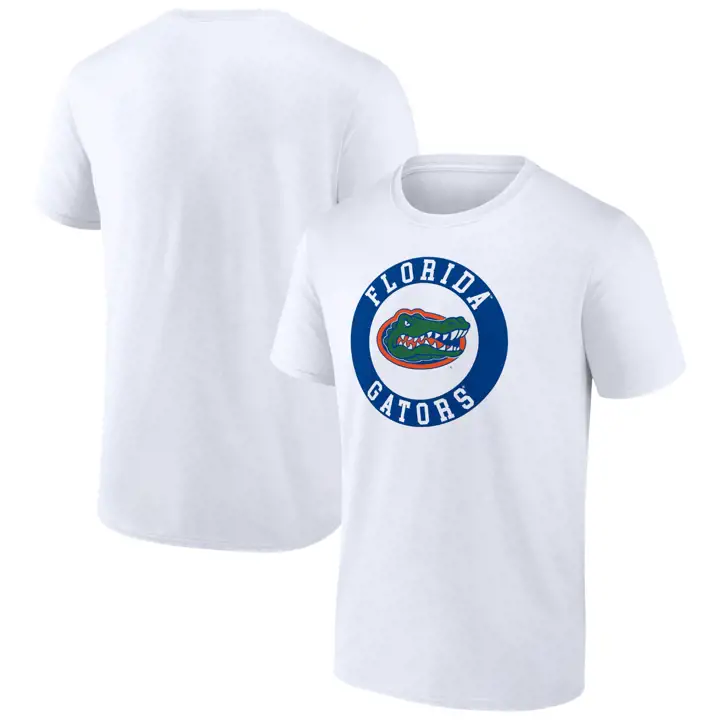 T-shirt blanc rond à grand logo NCAA Florida Gators pour femme