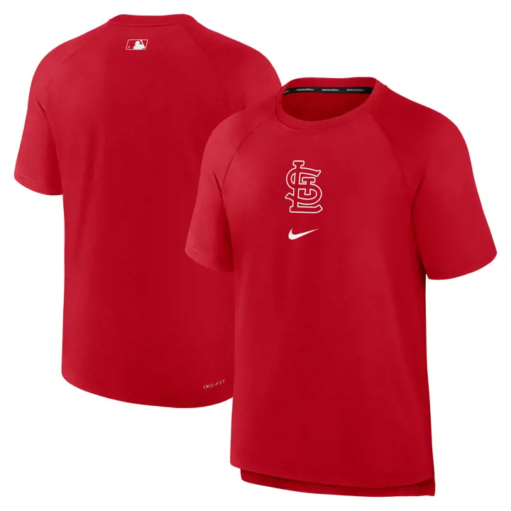 Haut Rouge d'avant-match MLB AC DF des St. Louis Cardinals