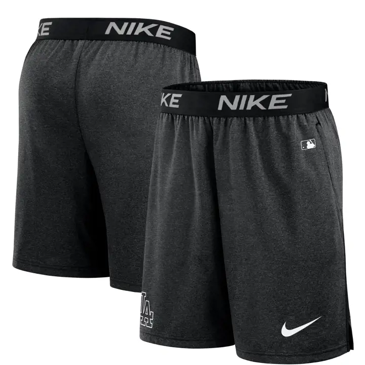 Short d'entraînement Los Angeles Dodgers MLB AC DF noir
