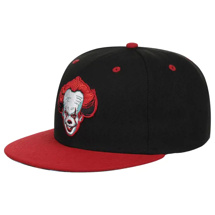 IT PENNYWISE HORROR FITTED blk/ red