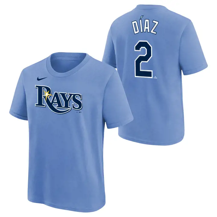 T-shirt Jeune Joueur L&N MLB Tampa Bay Rays Yandy Diaz