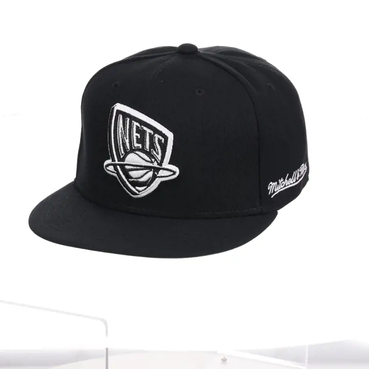 Casquette ajustée New Jersey Nets NBA MN Noir/Blanc noir/ noir/ gris