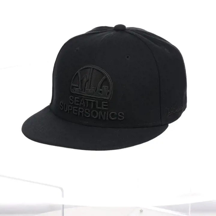 Seattle Supersonics NBA MN Noir/Noir Ajusté noi/ noi/ gri