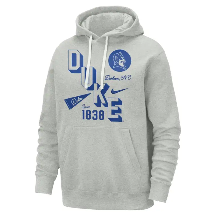 SWEAT À CAPUCHE CLUB UNIVERSITAIRE NCAA DUKE BLUE DEVILS 24 bld/ gri/ ryl