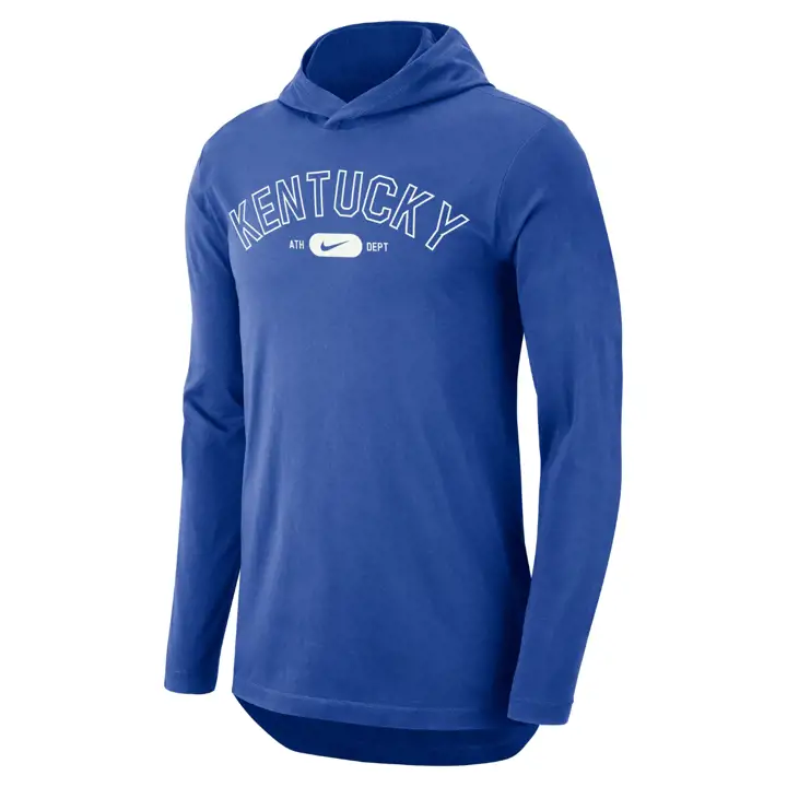 KENTUCKY WILDCATS NCAA HOODED LS T-SHIRT 24 rbl/ wht
