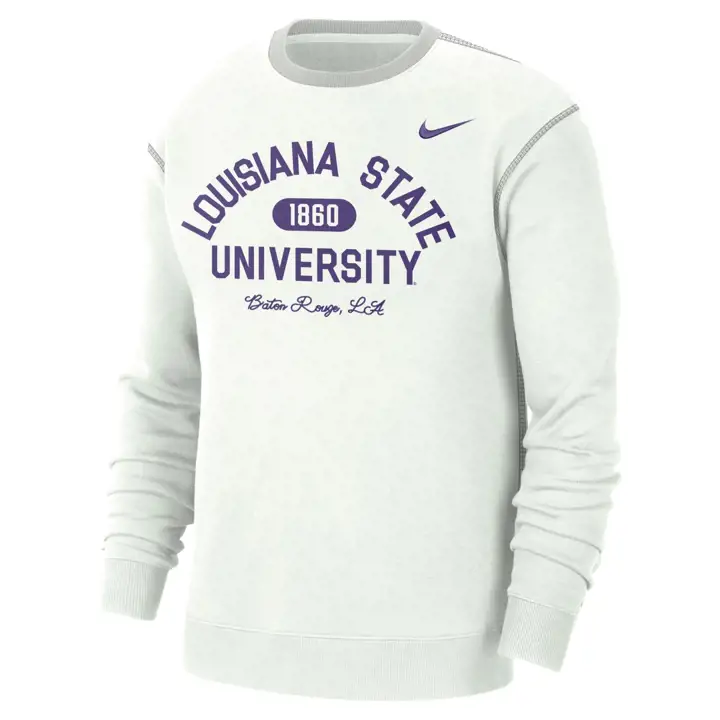 L.S.U. NCAA SB CREW UNIVERSITAIRE 24 blc/ gri/ vio