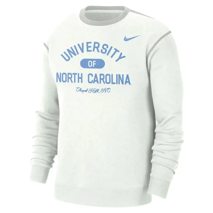 NORTH CAROLINA TAR HEELS NCAA SB ÉQUIPAGE UNIVERSITAIRE 24 blc/gris