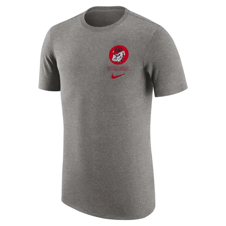 T-SHIRT RETRO LOGO NCAA GEORGIA BULLDOGS 24 dkgry