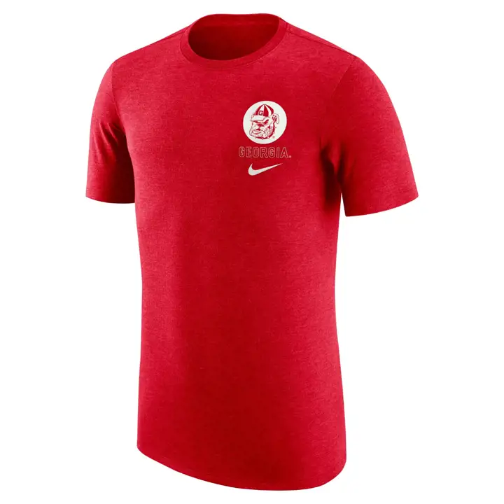T-SHIRT RÉTRO LOGO NCAA GEORGIA BULLDOGS TRI ROUGE 24
