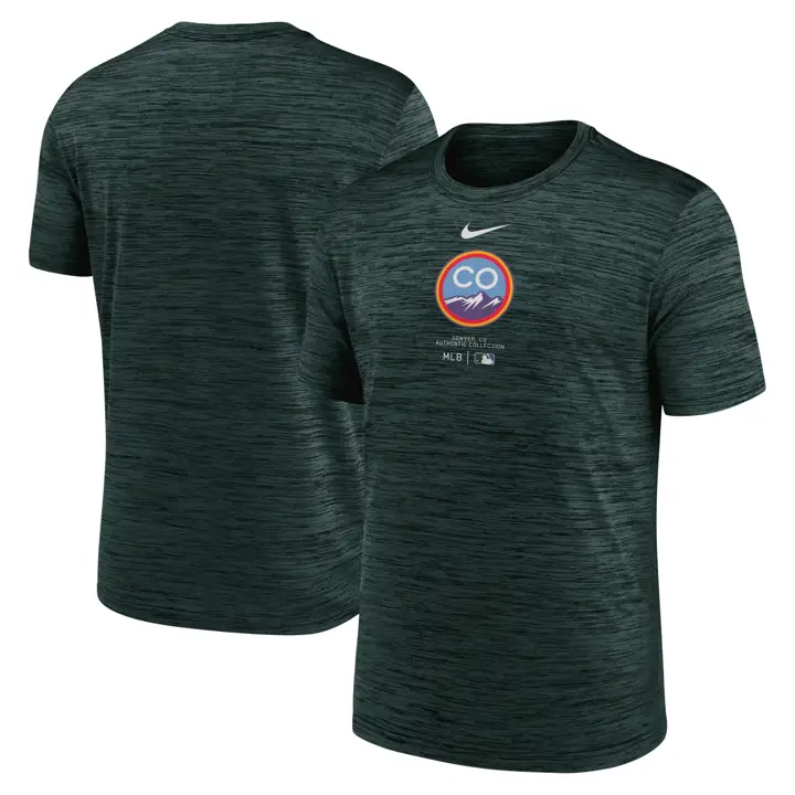T-shirt Velocity MLB AC City Connect des Colorado Rockies – Vert