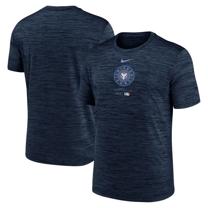 T-shirt Velocity MLB AC City Connect des Cubs de Chicago - Bleu marine