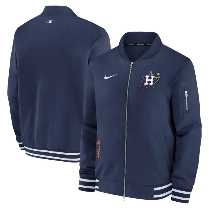 Blouson bomber MLB Houston Astros City Connect BLEU MARINE