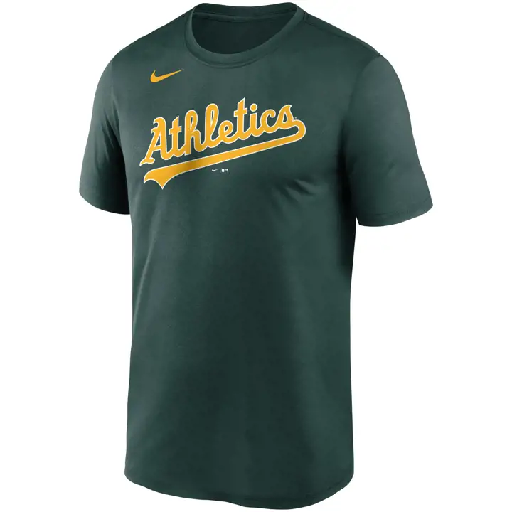 T-shirt vert avec logo Oakland Athletics MLB