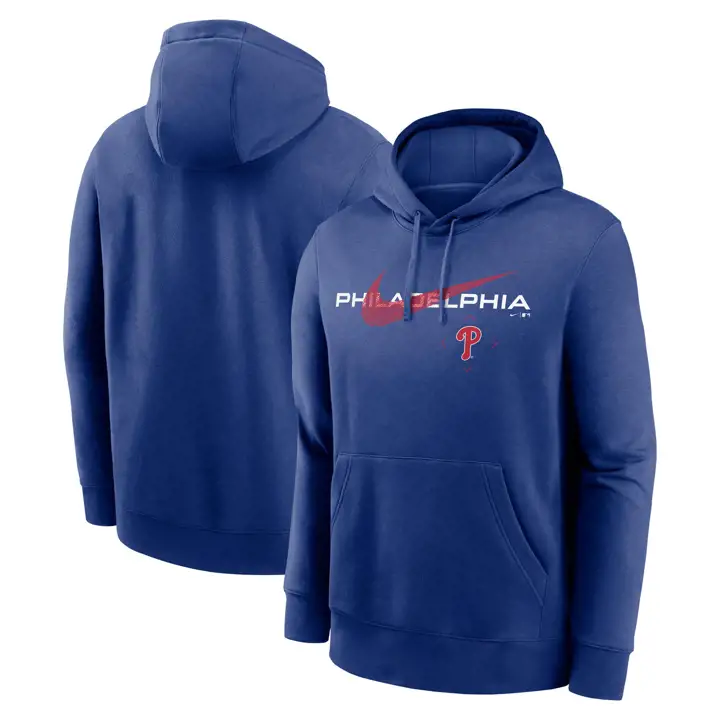 Philadelphia Phillies MLB Sweat à capuche Nike Swoosh bleu