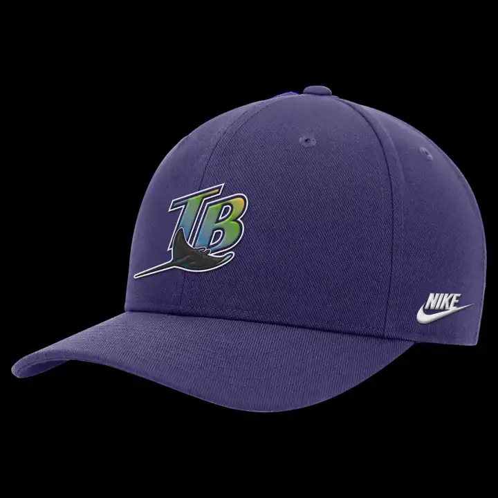 Casquette structurée MLB NK Club Tampa Bay Rays bleu marine