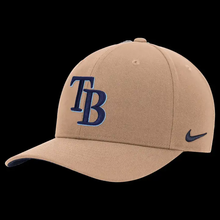 Casquette structurée en chanvre MLB NK Club Tampa Bay Rays TAN