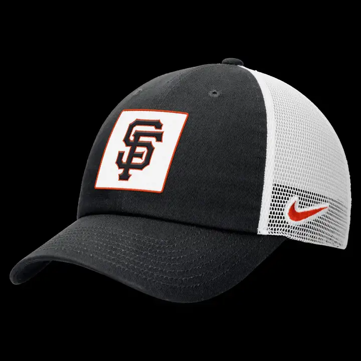 Casquette Trucker structurée San Francisco Giants MLB NK Rise BW BLK/W