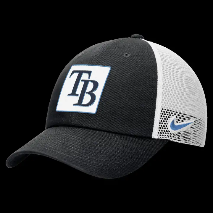 Casquette camionneur structurée Tampa Bay Rays MLB NK Rise BW NOIR/BLANC