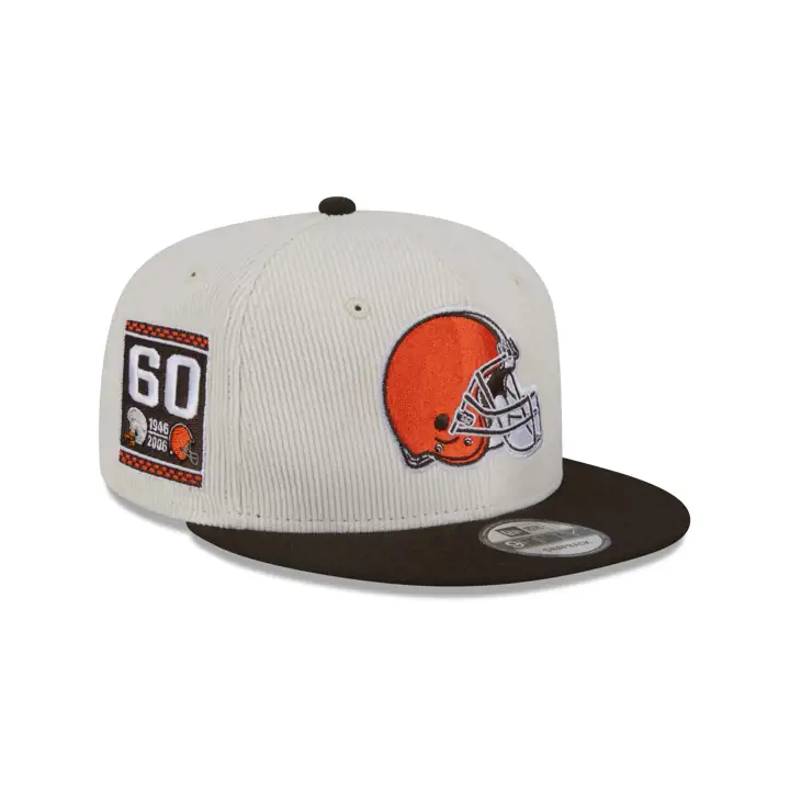 CLEVELAND BROWNS NFL Casquette Corduroy Blanche 9FIFTY BLA/MAR