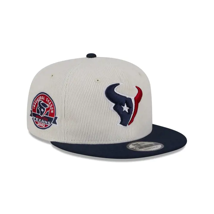 HOUSTON TEXANS NFL Casquette Corduroy Blanche 9FIFTY BLANC/BLEUMARINE