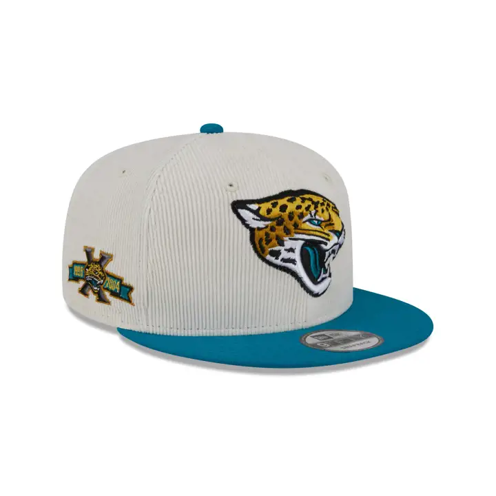 JACKSONVILLE JAGUARS NFL Casquette en Coton Côtelé Blanc 9FIFTY BLANC/NOIR