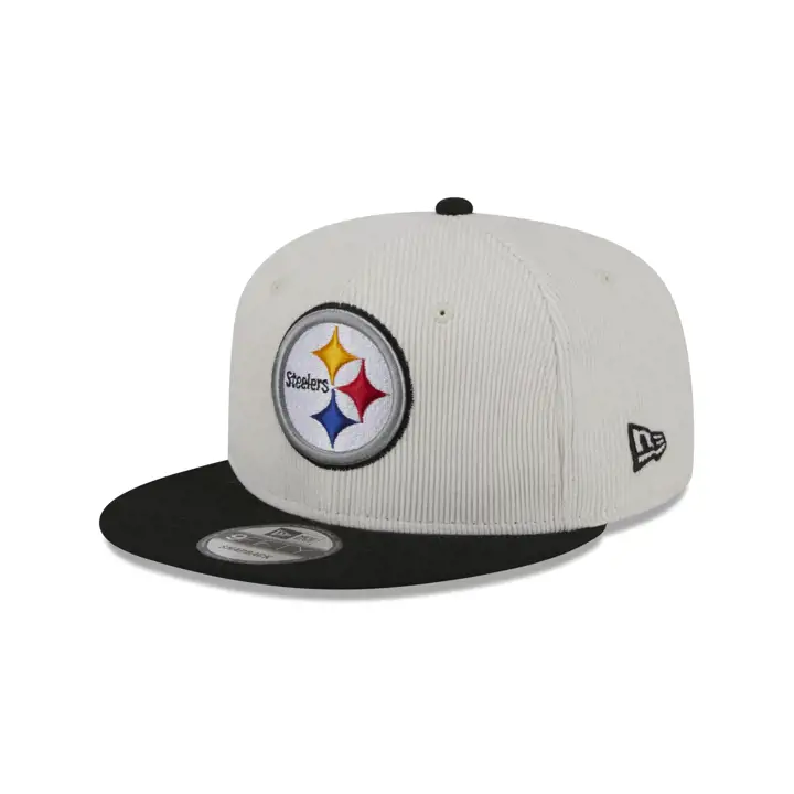 PITTSBURGH STEELERS NFL Casquette 9FIFTY en velours côtelé blanc BLANC/NOIR