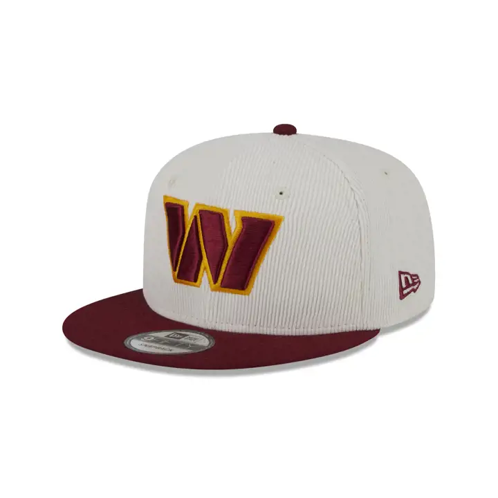 WASHINGTON COMMANDERS NFL Casquette 9FIFTY Corduroy Blanc/Marron