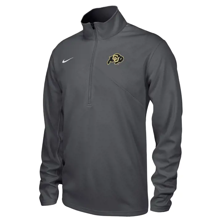 COLORADO BUFFALOES NCAA DEFENSE QUART DE ZIP GRIS
