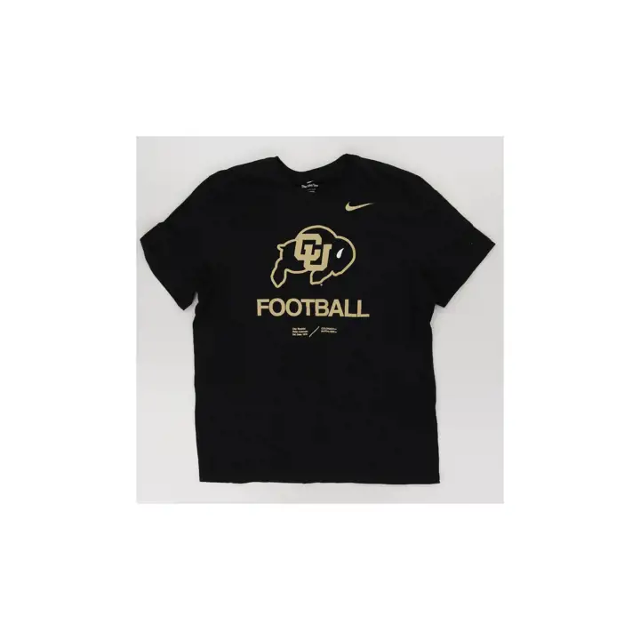 T-SHIRT EN COTON MANCHES COURTES NCAA COLORADO BUFFALOES NOIR
