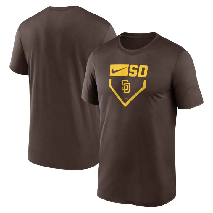 T-shirt Légende Icône Plaque MLB des San Diego Padres - BRN