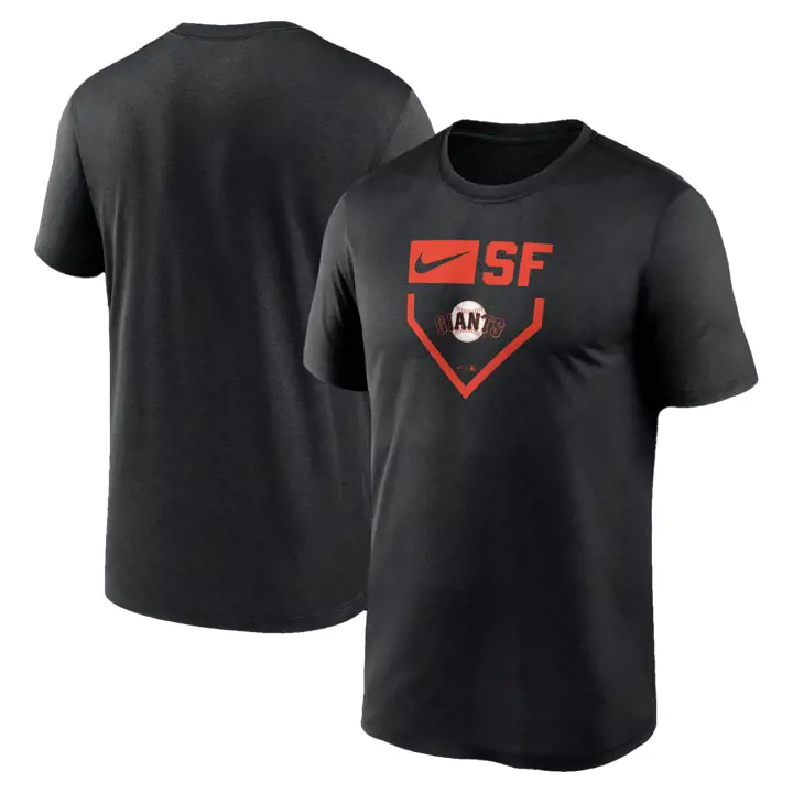 T-shirt BLK icône plaque de baseball (home plate) des Giants de San Francisco MLB