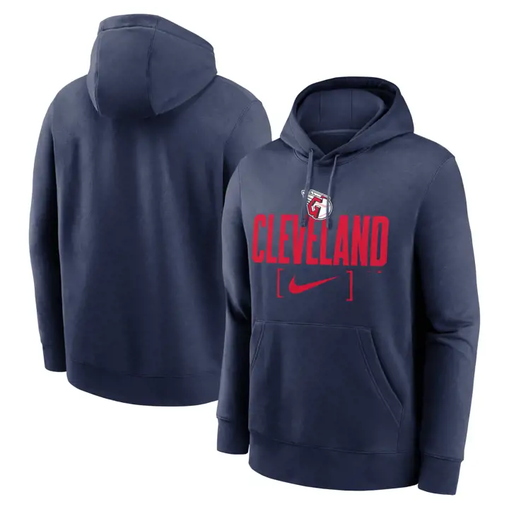 Cleveland Guardians MLB Club Sweat à Capuche Nike Swoosh Marine