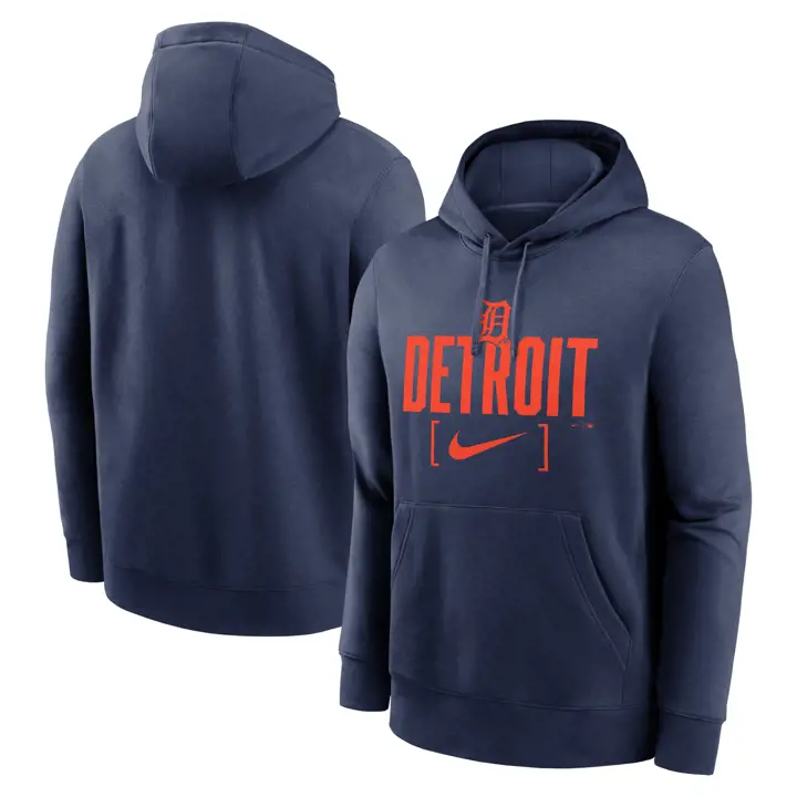 Detroit Tigers MLB Club Sweat à capuche Swoosh Marine