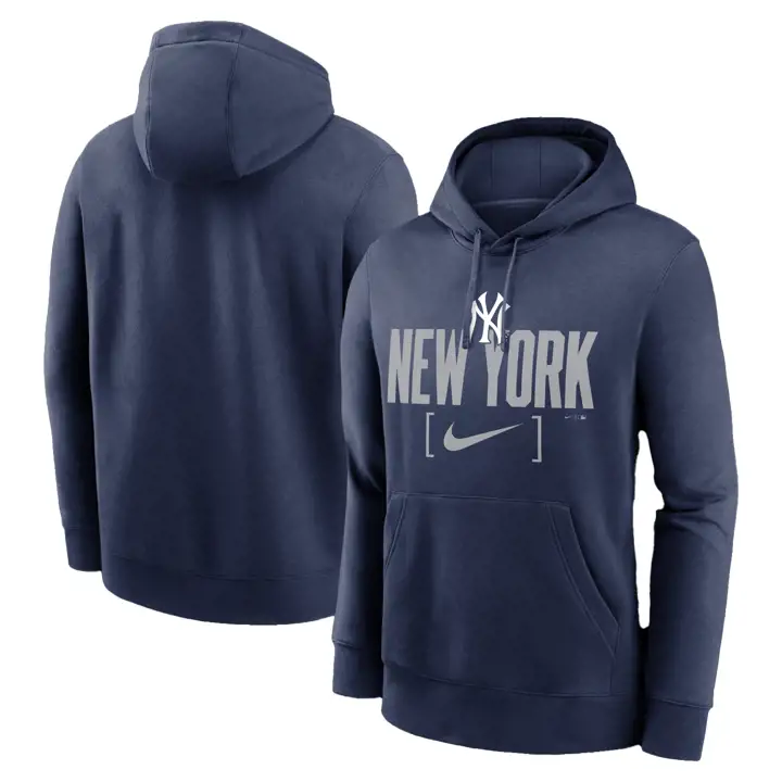 New York Yankees MLB Club Sweat à capuche Swoosh Marine