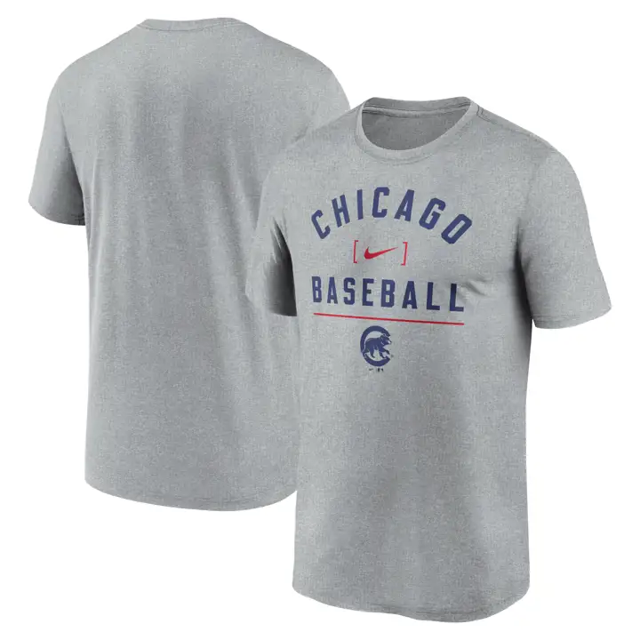 T-shirt Chicago Cubs MLB Baseball Stack Legend GRIS