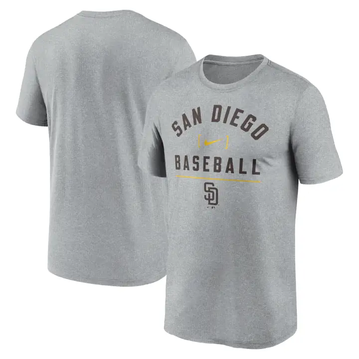 T-shirt à col rond de baseball MLB Stack Legend des San Diego Padres Gris