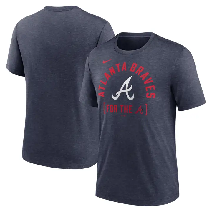 T-shirt Atlanta Braves MLB Swing Big Triblend bleu marine