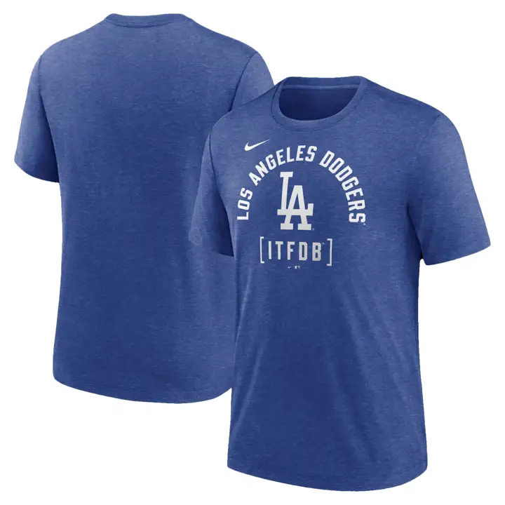 T-shirt triblended Los Angeles Dodgers MLB Swing Big bleu