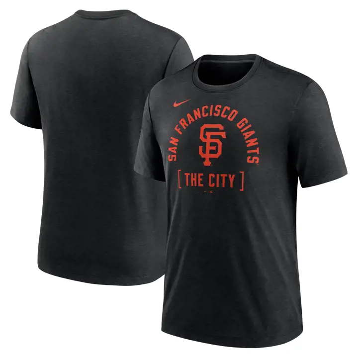 T-shirt San Francisco Giants MLB Swing Big en tissu mélangé, couleur noire