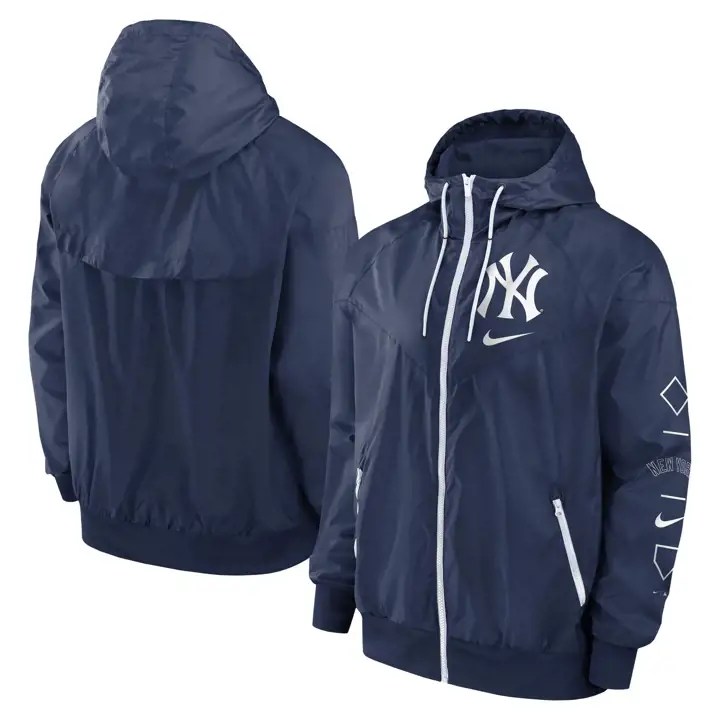 Veste New York Yankees MLB Nike Windrunner marine