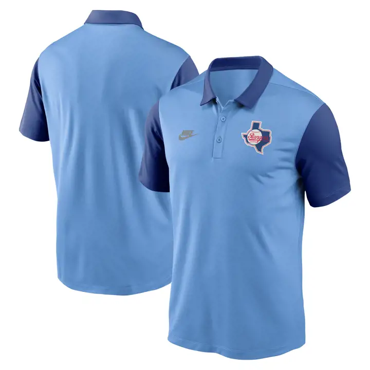 Texas Rangers MLB Coop Polo Franchise Bleu