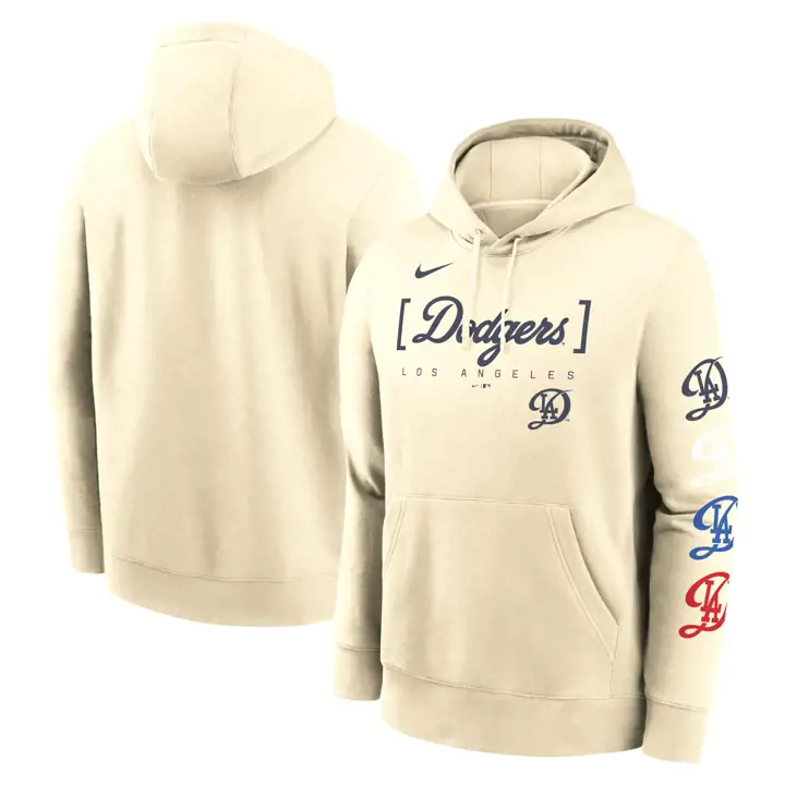 Los Angeles Dodgers MLB City Connect Club Hoodie gris