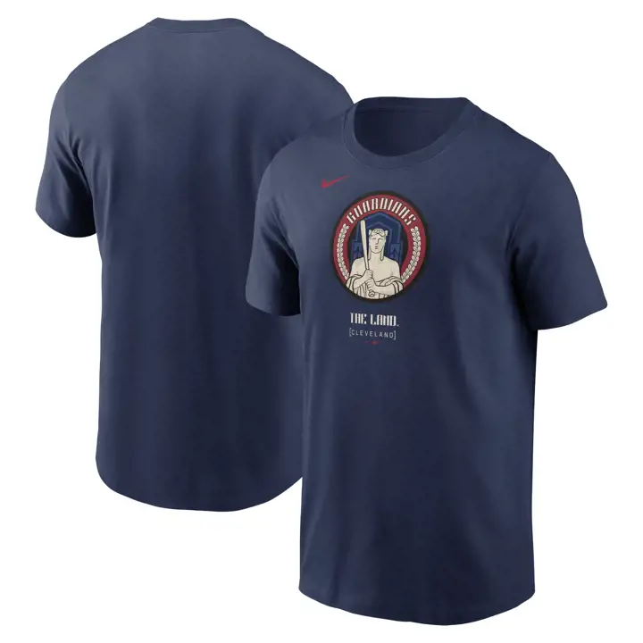 T-shirt MLB Cleveland Guardians City Connect Logo Bleu marine