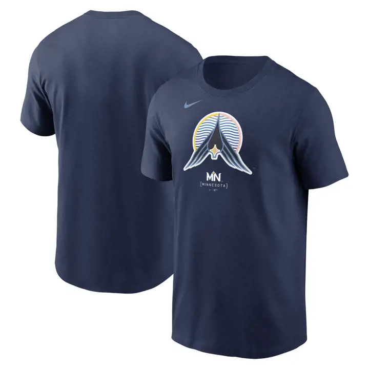 T-shirt bleu marine MLB Minnesota Twins City Connect Logo