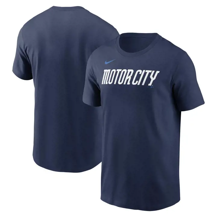 T-shirt Detroit Tigers MLB City Connect Wordmark bleu marine