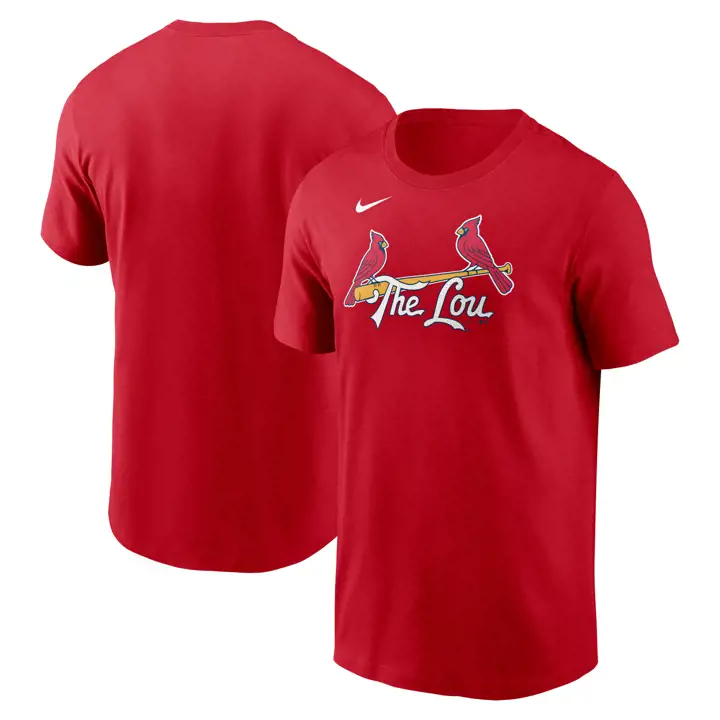 T-shirt St. Louis Cardinals MLB City Connect Wordmark Rouge