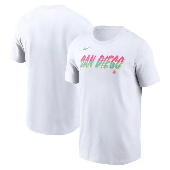 T-shirt MLB City Connect San Diego Padres avec inscription blanc