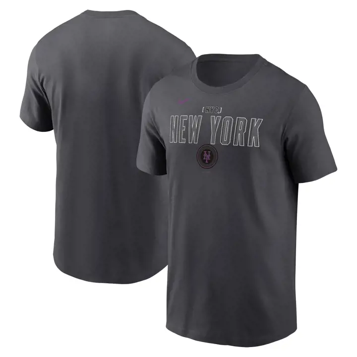 T-shirt Horizon MLB City Connect des Mets de New York, noir
